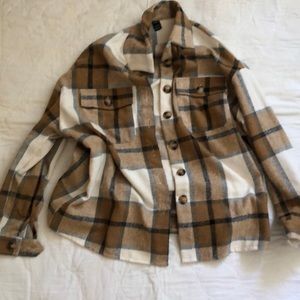 Shein plaid shirt, Size 6
